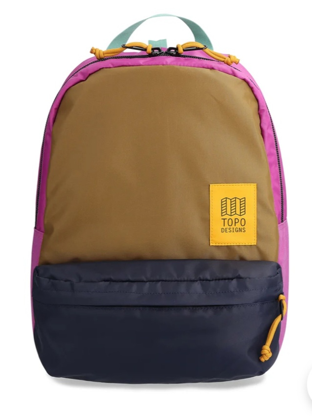 Topo Designs- Dashpack-  17L- Multicolor Backpack - Dark Khaki‎ / Navy/ Purple
